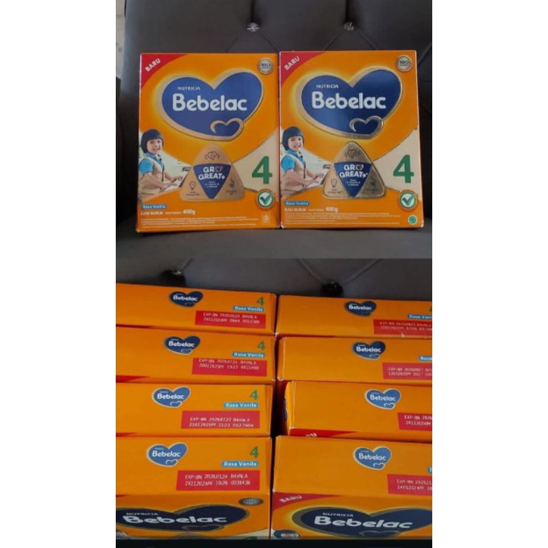

susu bebelac tahap 400g rasa vanila