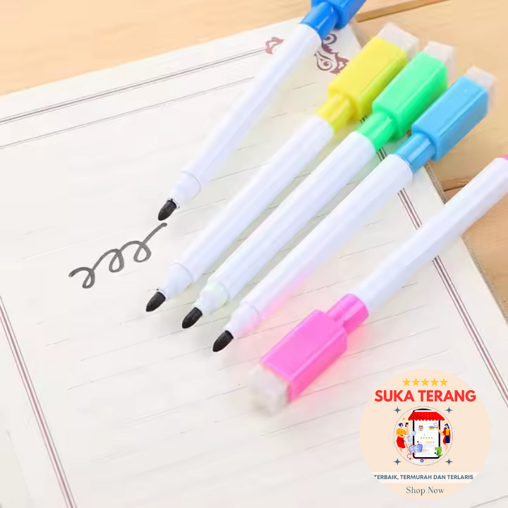

ST Spidol Warna Warni Papan Tulis dengan Penghapus Termurah/Spidol Wipe and Clean