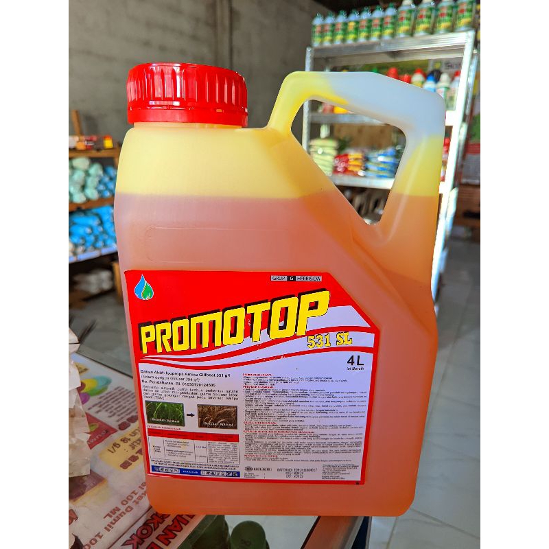 HERBISIDA PROMOTOP 531 SL (4 LITER) - RACUN RUMPUT SISTEMIK/GLIFOSAT