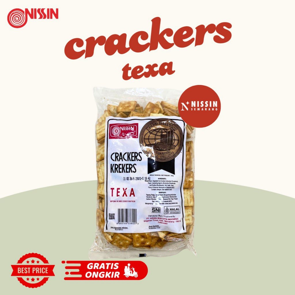 

Nissin Crackers Krekers Texa 285 gr / 460 gr