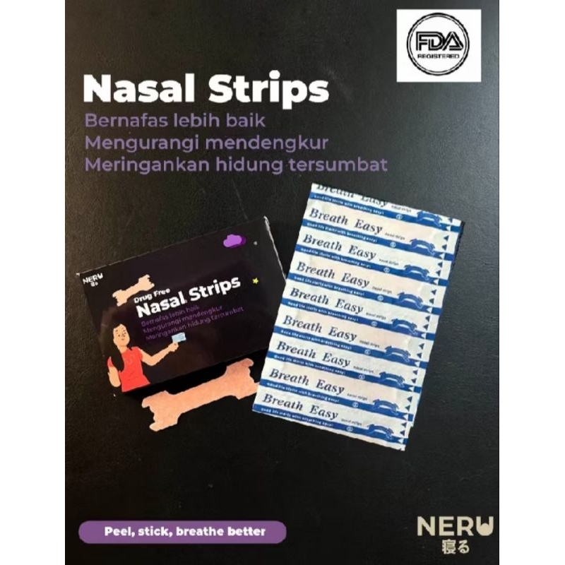 Nasal Strips / Plester Hidung L Nasal Strips Nose Strips Anti Dengkur Ngorok Nasal Plast
