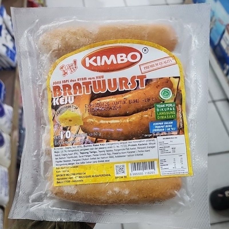 

KIMBO KEJU BRATWURS ISI 10