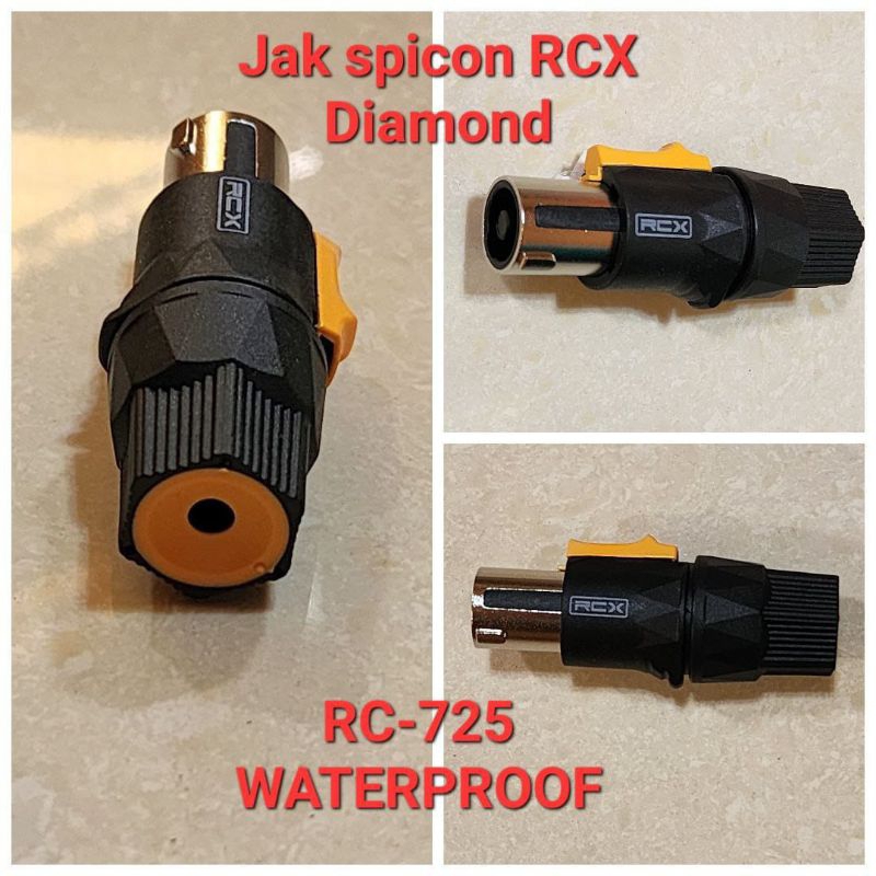RCX RC-725/RC-726 JACK SOKET AUDIO SPIKON SPICON PROFESSIONAL CONNECTOR AUDIO HIGHT QUALITY ORIGINAL