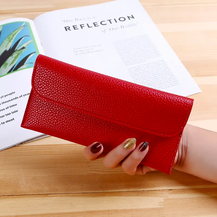 (Import Korea) Dompet Tipis Wanita Dompet Kartu Wanita Dompet Koin Wanita Dompet Lipat Wanita Dompet