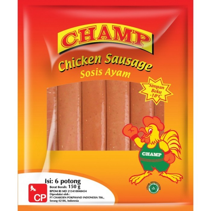 

Champ Chicken Sausage 150 Gram 6 Pcs