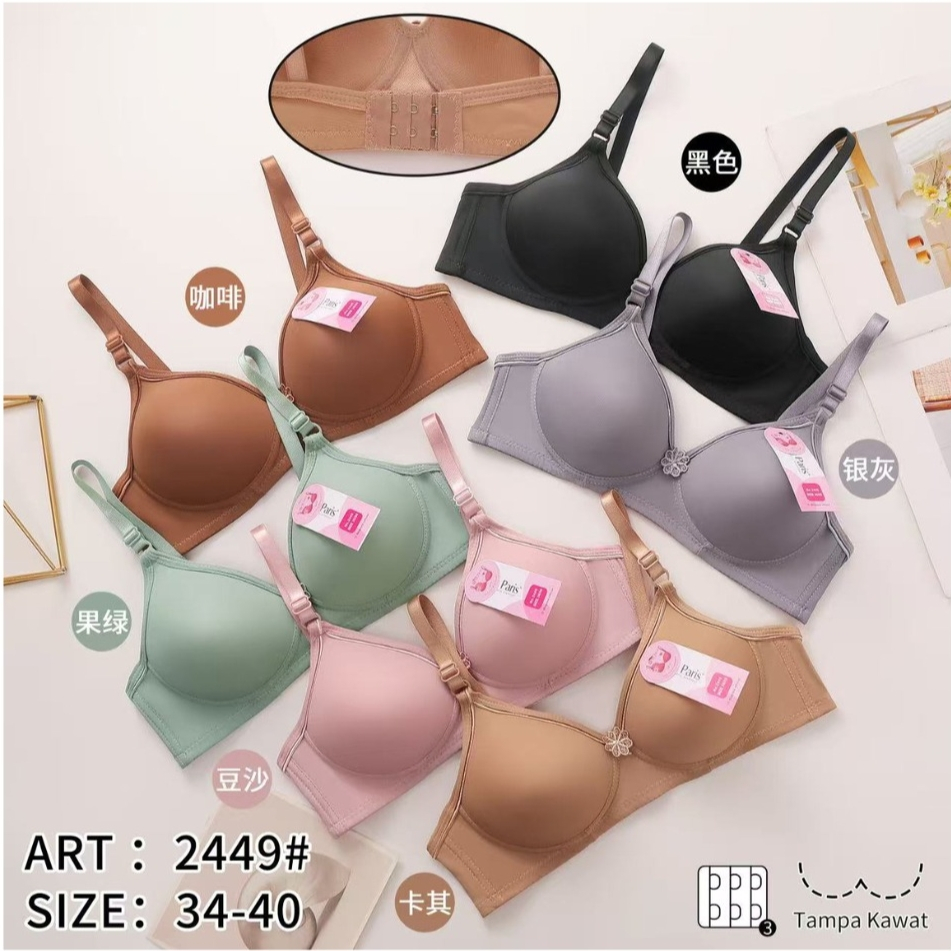 Bra Laparis 2449 / Bra Tanpa Kawat / Bra Busa / Bra Terbaru