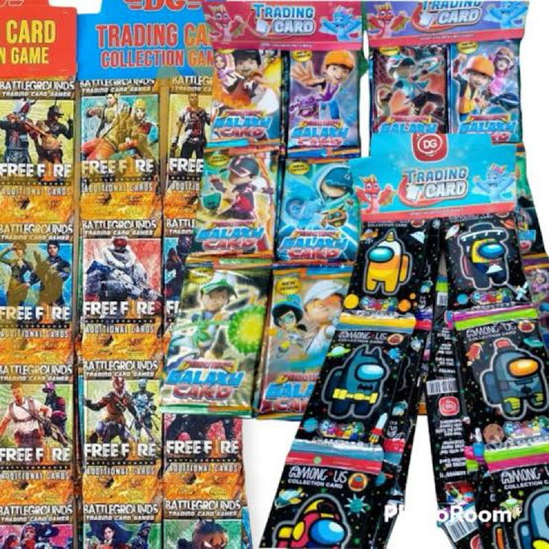 12 pcs mainan kartu trading DG/ trading card / kartu foil pack / kartu foil dg