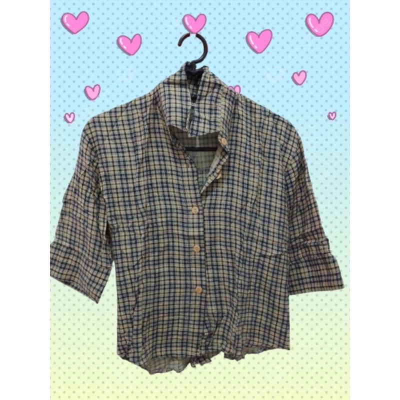 kemeja santai ootd crop adem