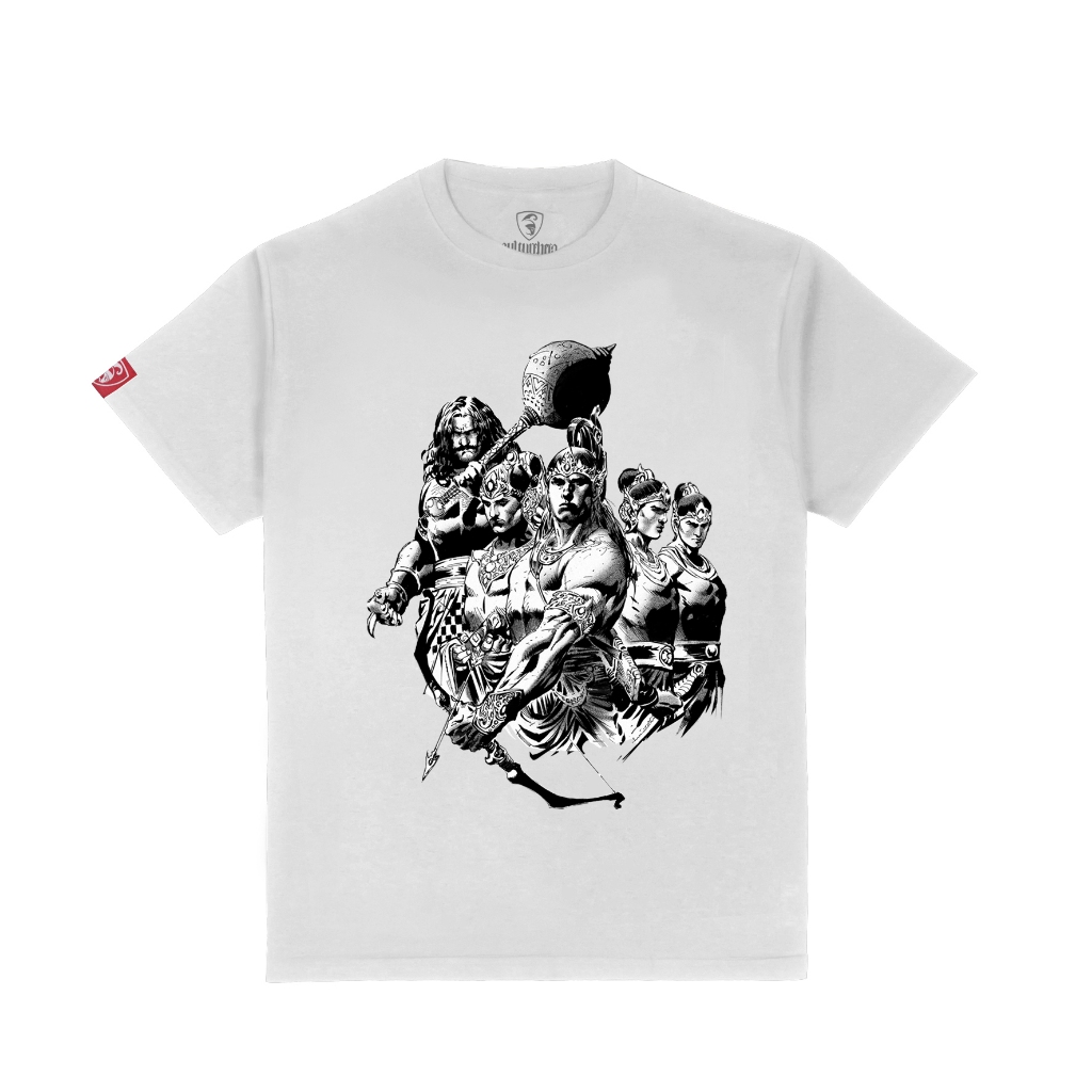 KAOS CULTURE HERO PANDAWA LIMA | Kaos Wayang Kulit Jawa Budaya Indonesia