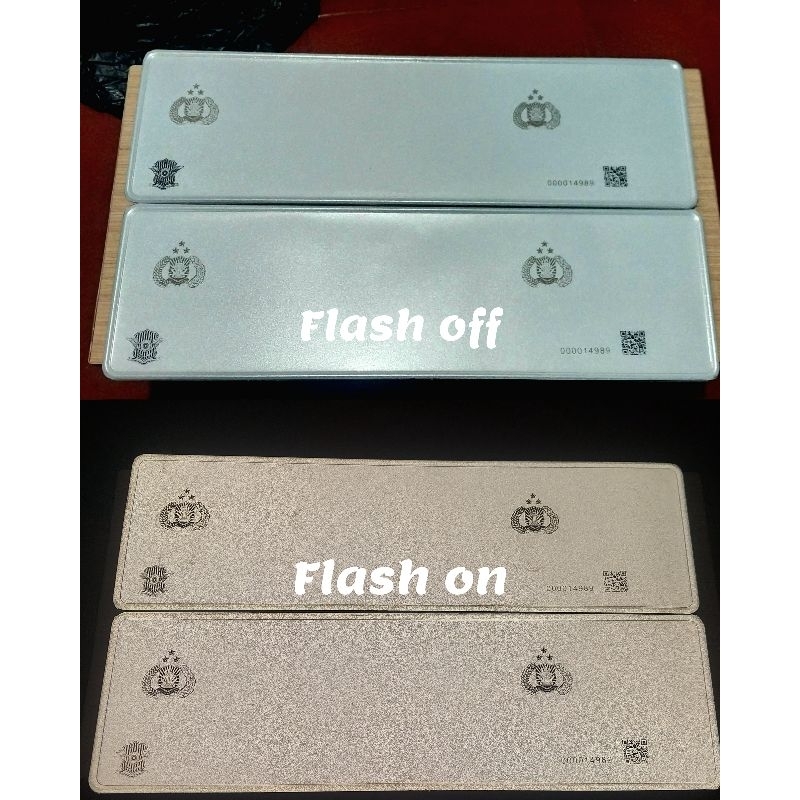BAHAN PLAT REFLEKTIF BARCODE MOBIL