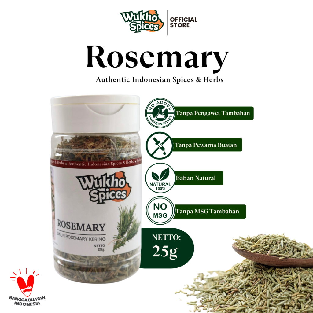 

Wukho Spices - Rosemary / Daun Rosemary Kering Bumbu Dapur