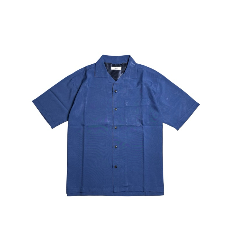 Kemeja wego open collar  uk M