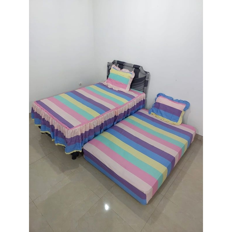 SALE   SPREI BED SORONG RUMBAI 120X200 DOUBLE BED