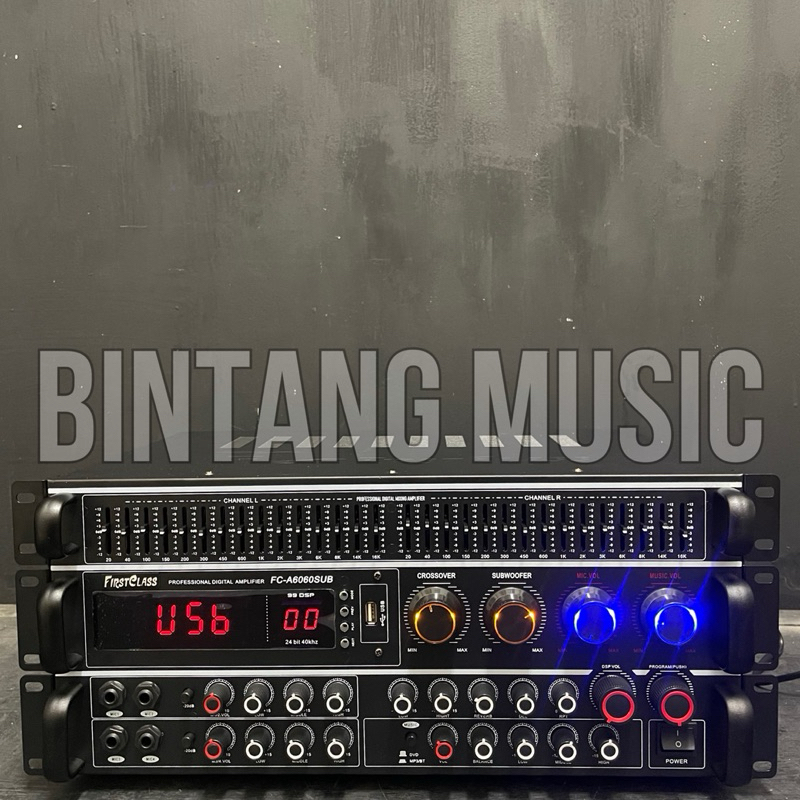 power amplifier firstclass fc a6060sub original 99 dsp FCA 6060 SUB a6060