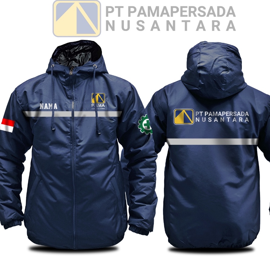 55 siap kirim JAKET PT PAMA PERSADA Scotlight Jaket Pria Parasut Semi WF Free Nama Bisa Custom