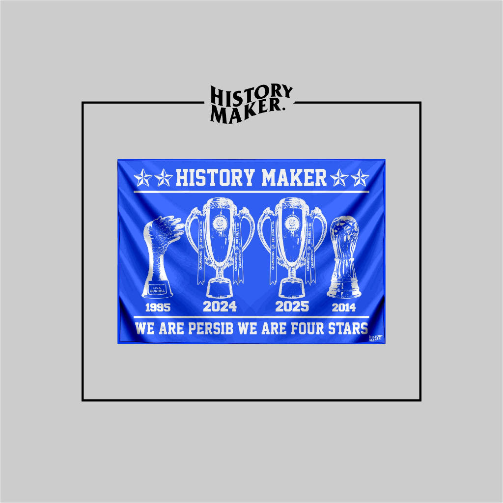 BENDERA PERSIB HISTORY MAKER TROPHY