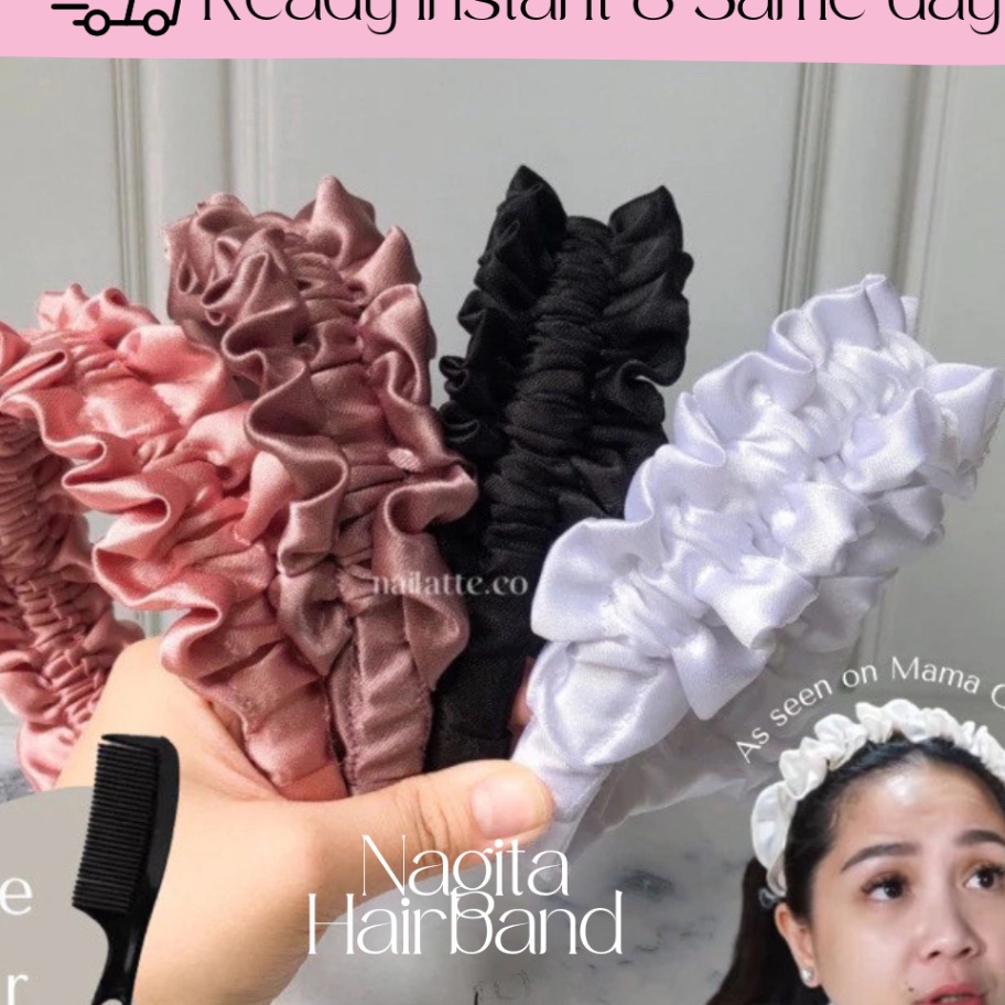 Kekinian Bando nagita slavina dewasa korea wanita kekinian scrunchie bandana bendo bondu terbaru cew