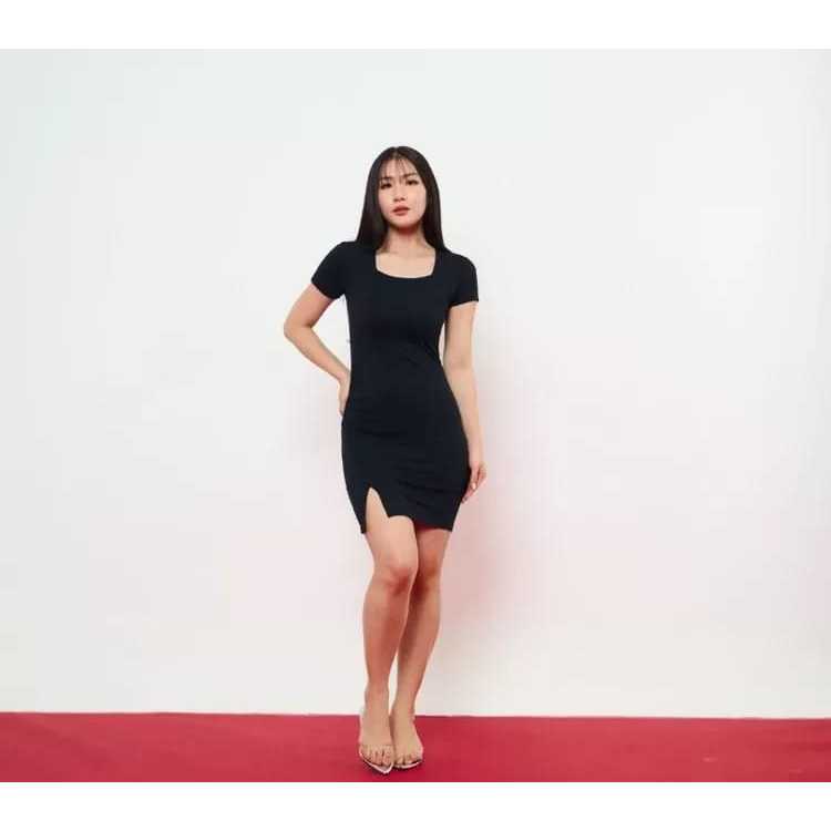 Moza Dress Sexy Bodycon Mini Dress Casual Korean Fashion Style Dress Sexy