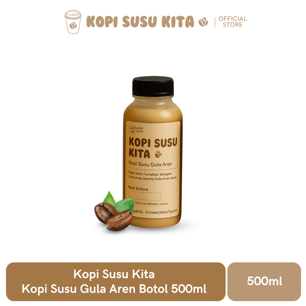 

Kopi Susu Kita - Kopi Susu Gula Aren Botol 500ML