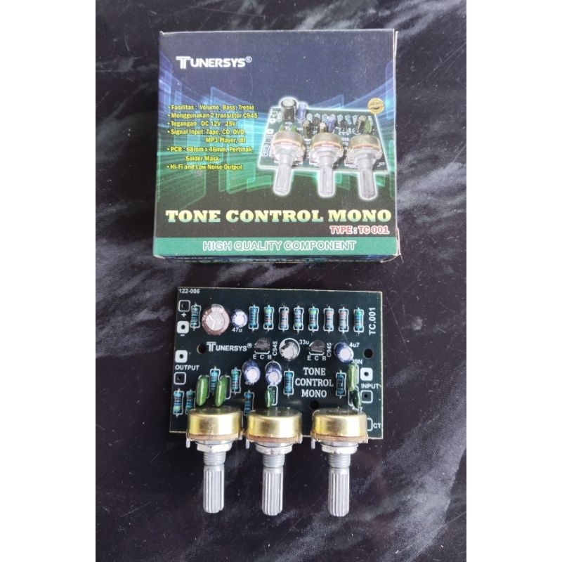 Tone Control Mono 2 TR Bisa Di Modif TUNERSYS TC 001