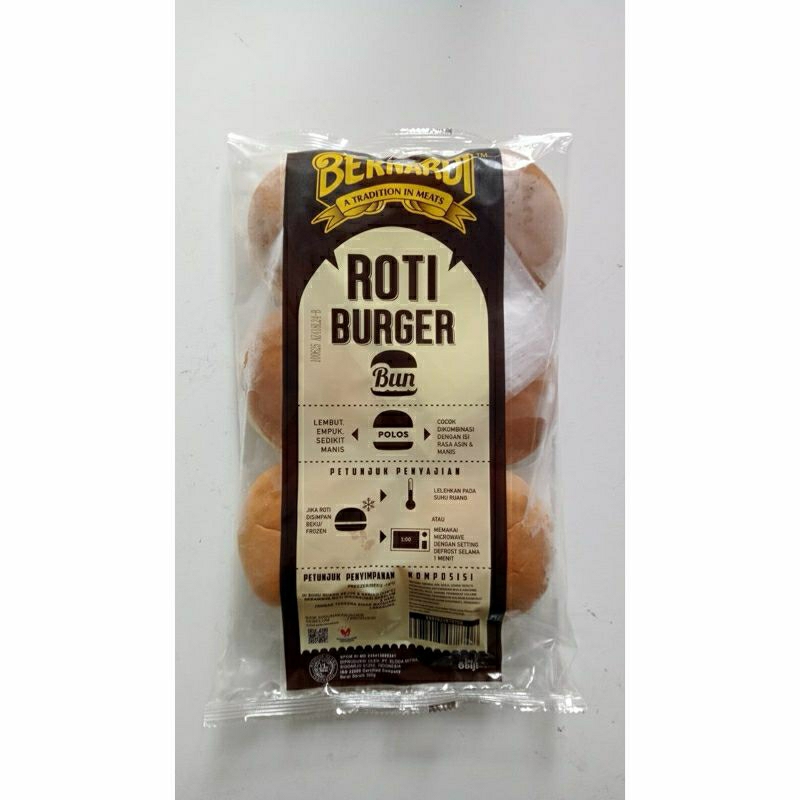 

Bernardi Roti Burger Polos Isi 6