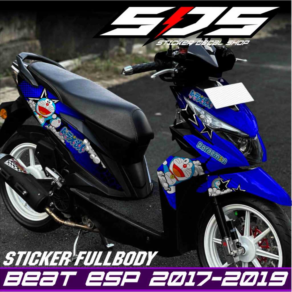 TERBARU Decal Stiker Beat Esp Motor Honda Beat Esp Decal Beat FullBody 2017-2019 Motif Doraemon