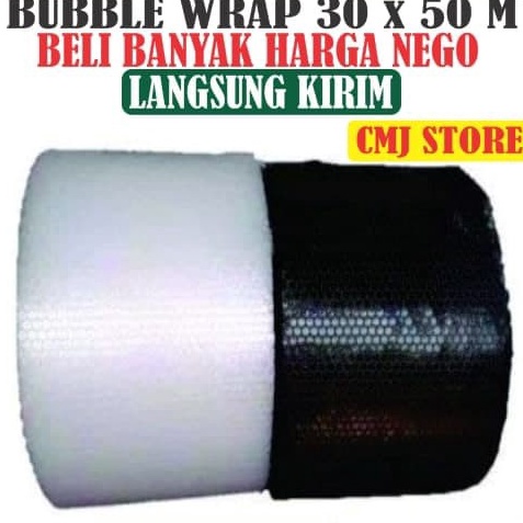 

BUBBLE WRAP ROLL 3CM X 5M HITAM dan BENING READY