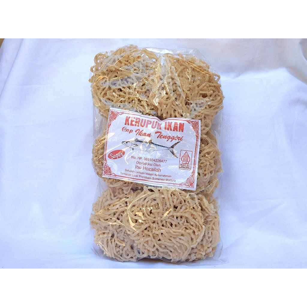 

Kerupuk teggiri Khas Madura 475 GR free bubble