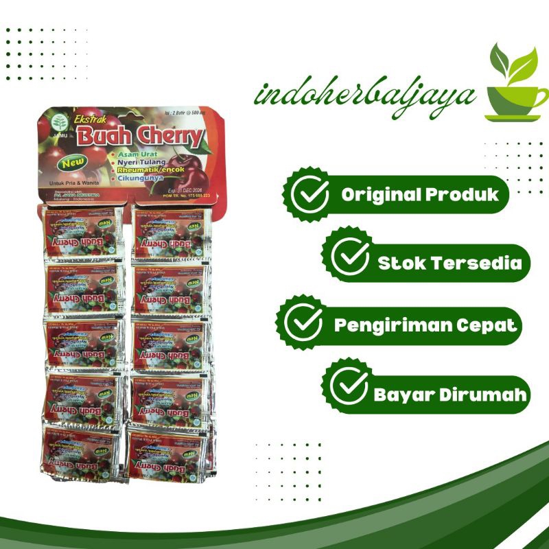 

Buah Cherry Kapsul 1 Hanger 10 Saset @2 kapsul