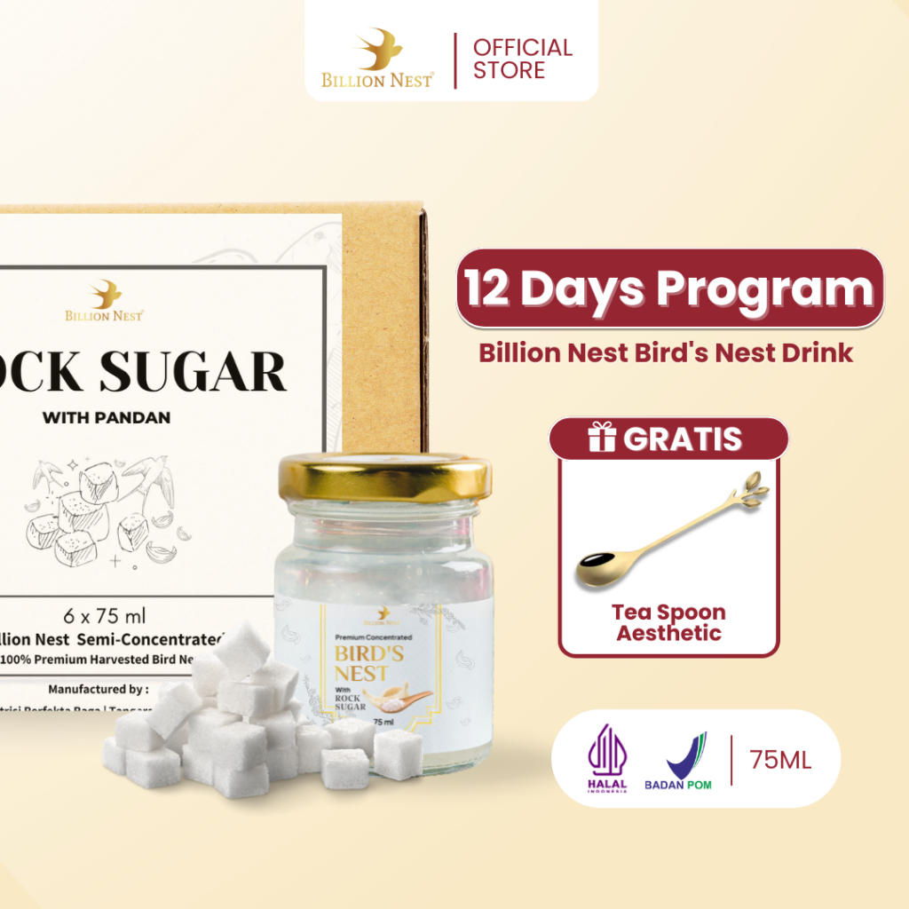 

BILLION NEST - Bundle Stay Fit Minuman Sarang Burung Walet - 12 JAR