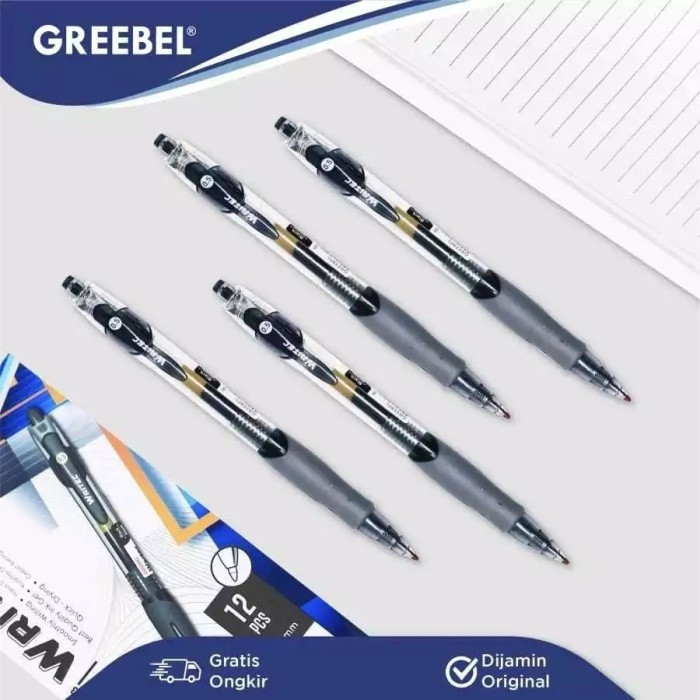 

GREEBEL - PENA GEL / PILPEN / GEL PEN WRITEC GP-503 0.5 MM BLACK