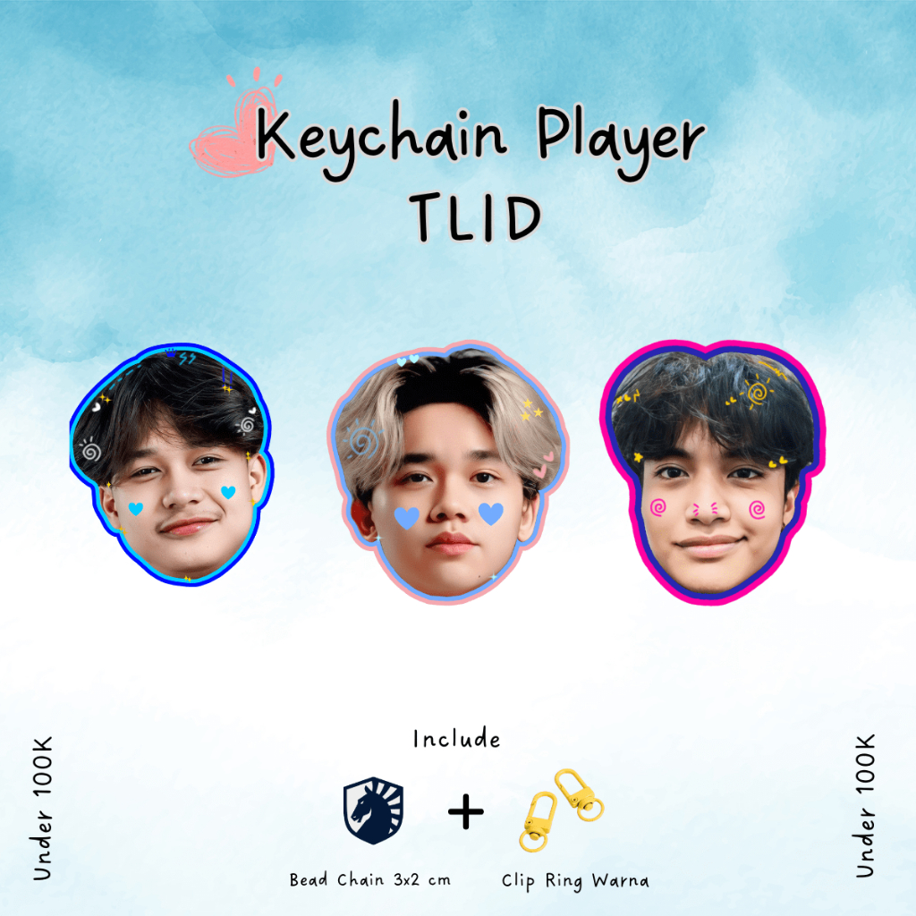 Keychain Player Mobile Legend TLID [Ganci Akrilik 2 Sisi]