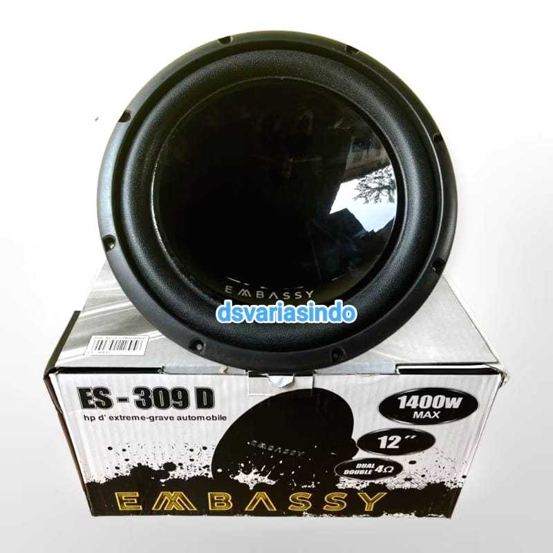 Subwoofer 12 inch Embassy 309D Es-309d Subwoofer Magnet Besar