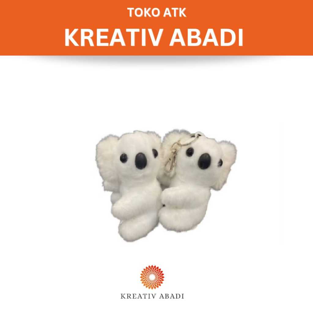 Gantungan Kunci Boneka Koala Putih