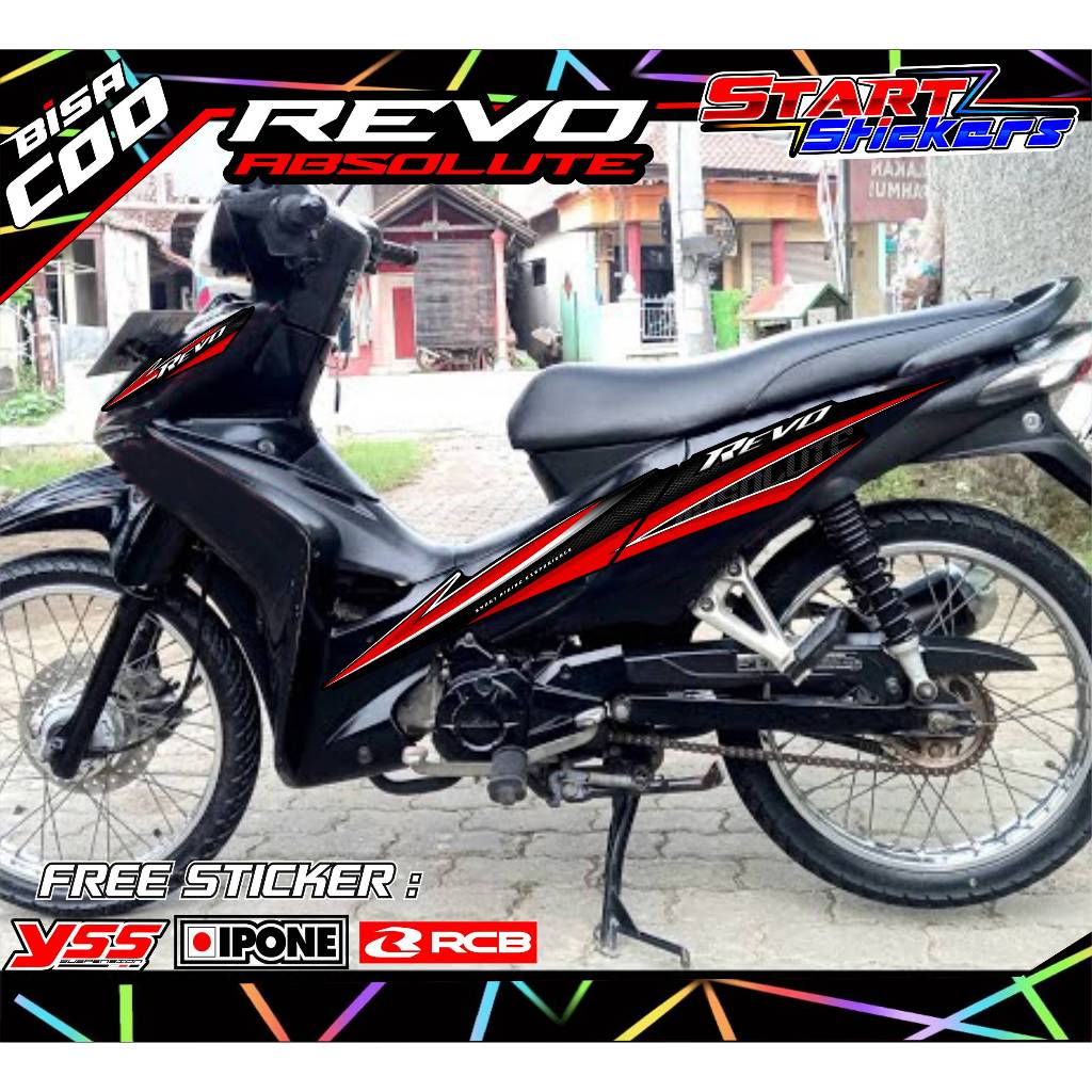 STRIPING VARIASI MOTOR REVO ABSOLUTE / STICKER LIST VARIASI HONDA REVO ABSOLUTE