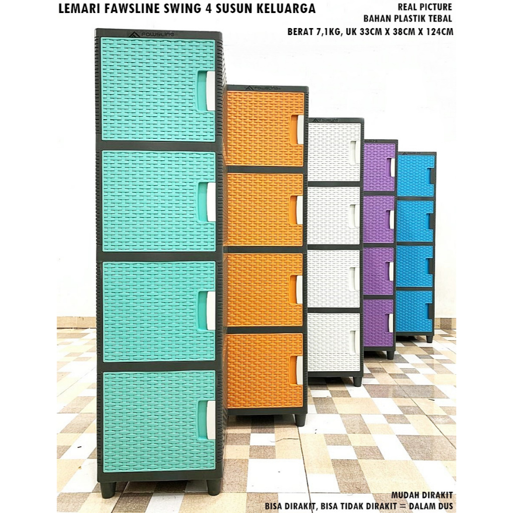 LEMARI FAWSLINE SWING 4 SUSUN