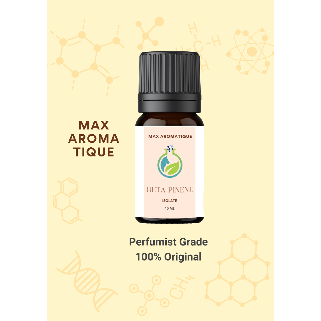 Max Aromatique NATURAL Beta Pinene Isolate - Bersertifikat 100% Murni Alami Woody, Pine, Green
