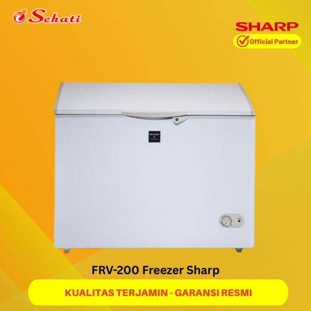 (Chat Admin Untuk Ketersediaan Stock dan Ongkir) SHARP FRV-200 Freezer Sharp 205 Liter 100 Watt Dire