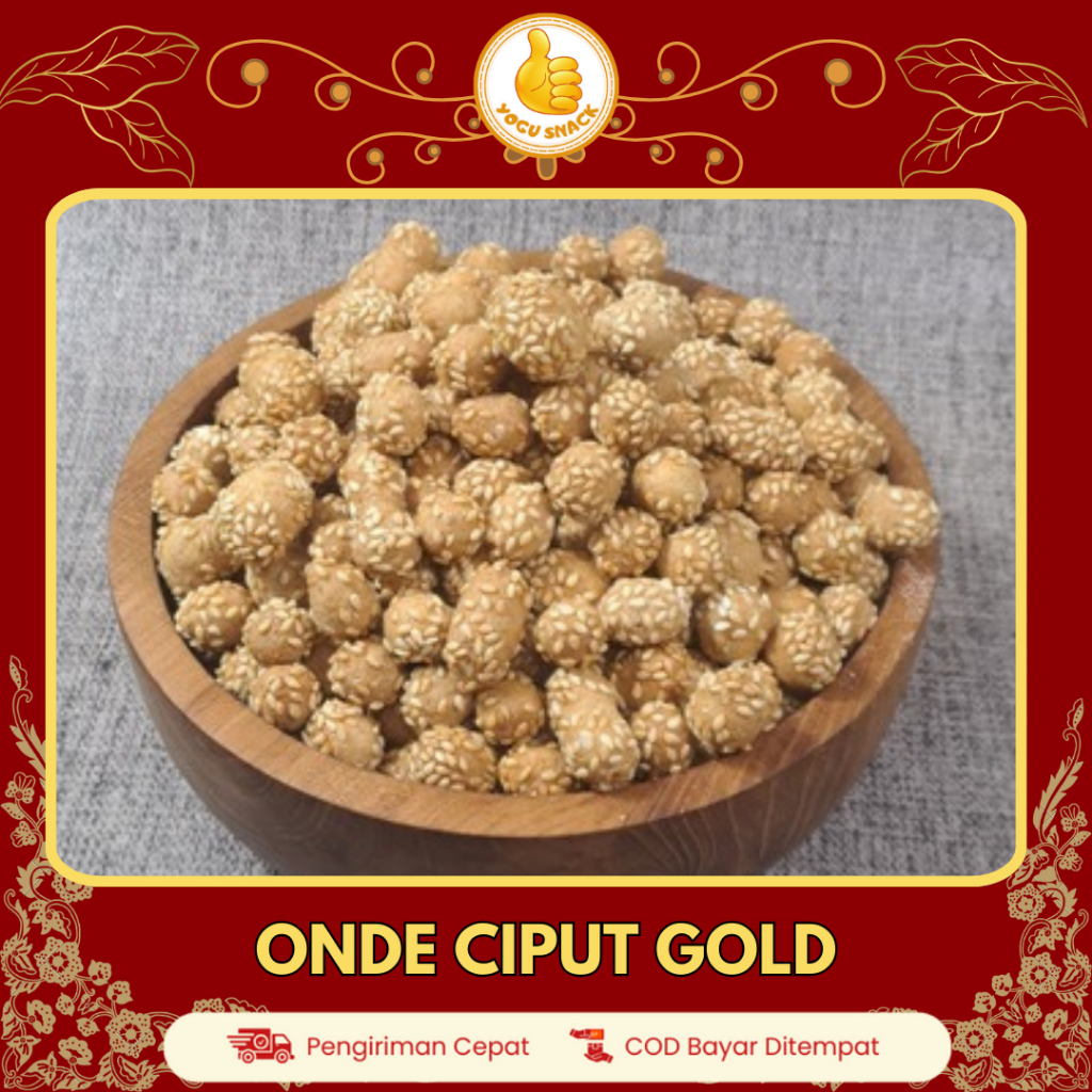 

Onde Ciput Gold Renyah Manis Wijen – Camilan Tradisional Kekinian Kemasan 250gr,500gr,1000gr