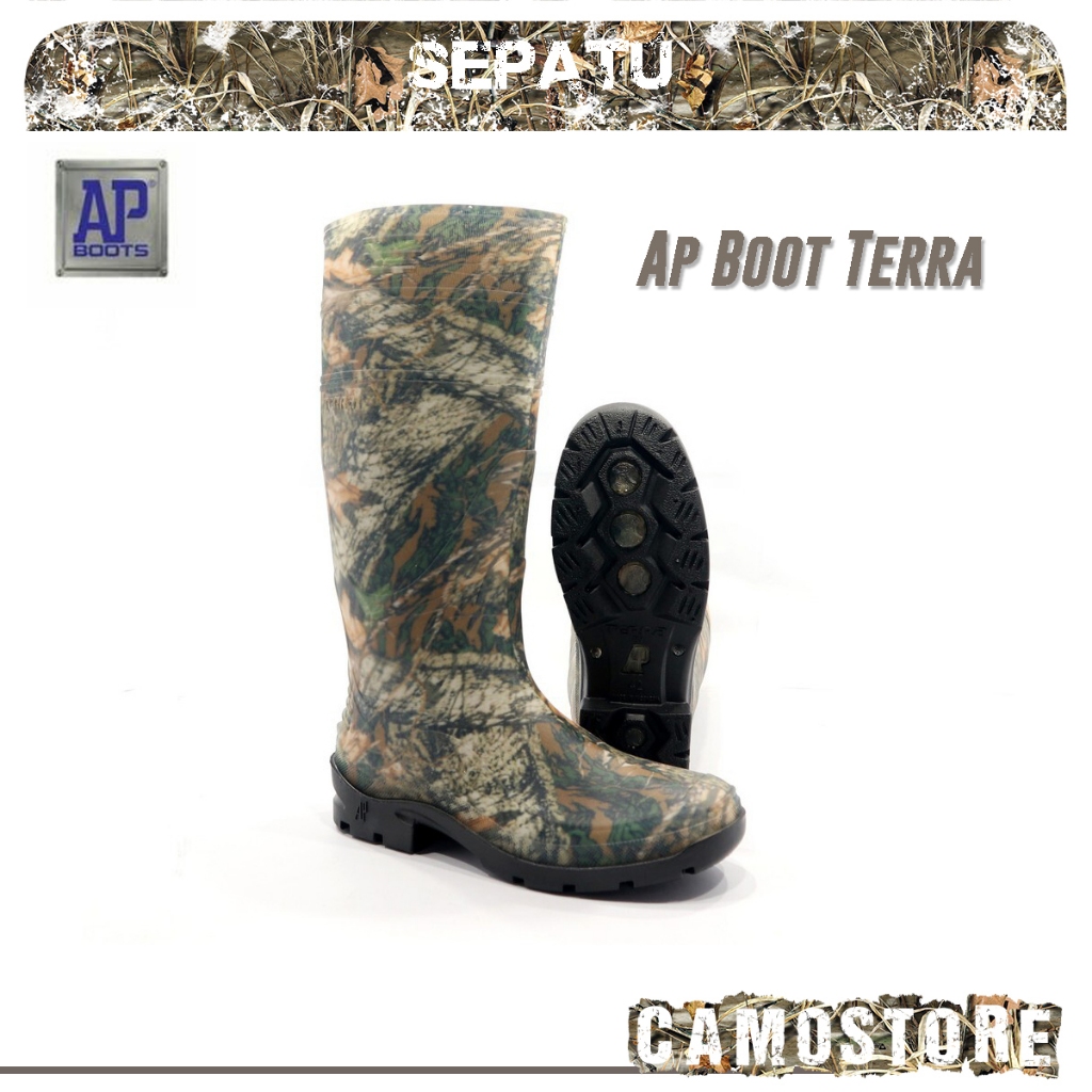 Sepatu Ap Boot Terra Forest Camo loreng realtree berburu berkebun