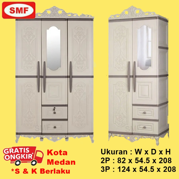 LEMARI PAKAIAN TRANSFORM CABINET CLASSIC- OLYMPLAST - OTC 03/02 PC