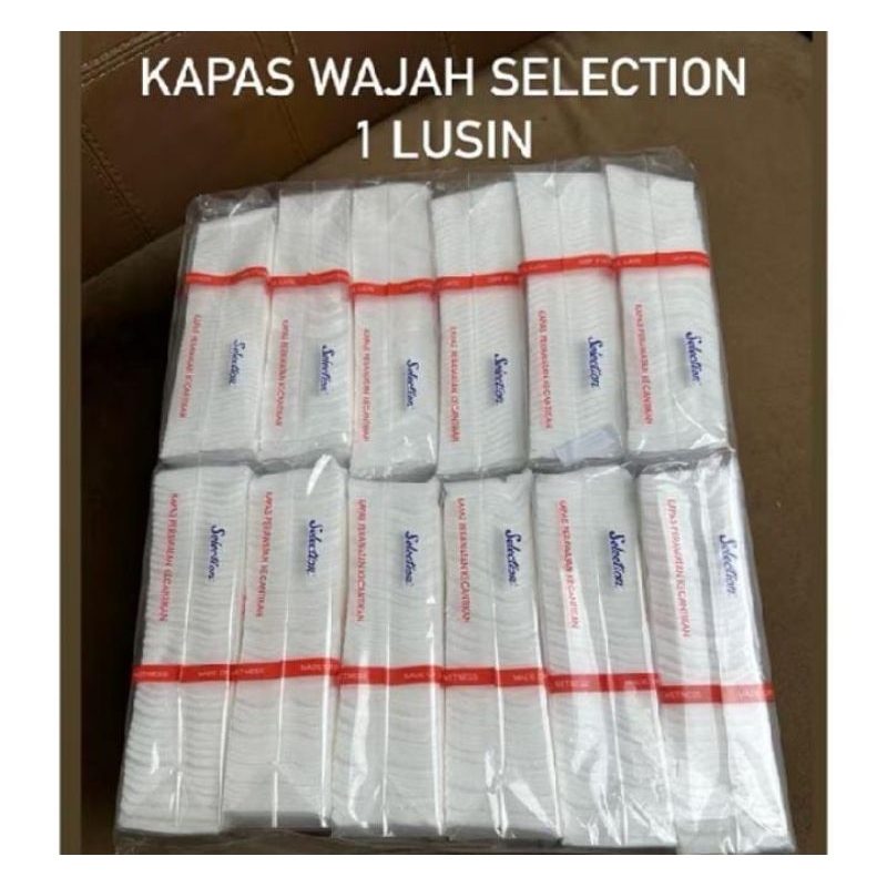 [1 lusin] Kapas wajah selection 50gr | kapas pembersih wajah | kapas grosiran isi 12 bungkus