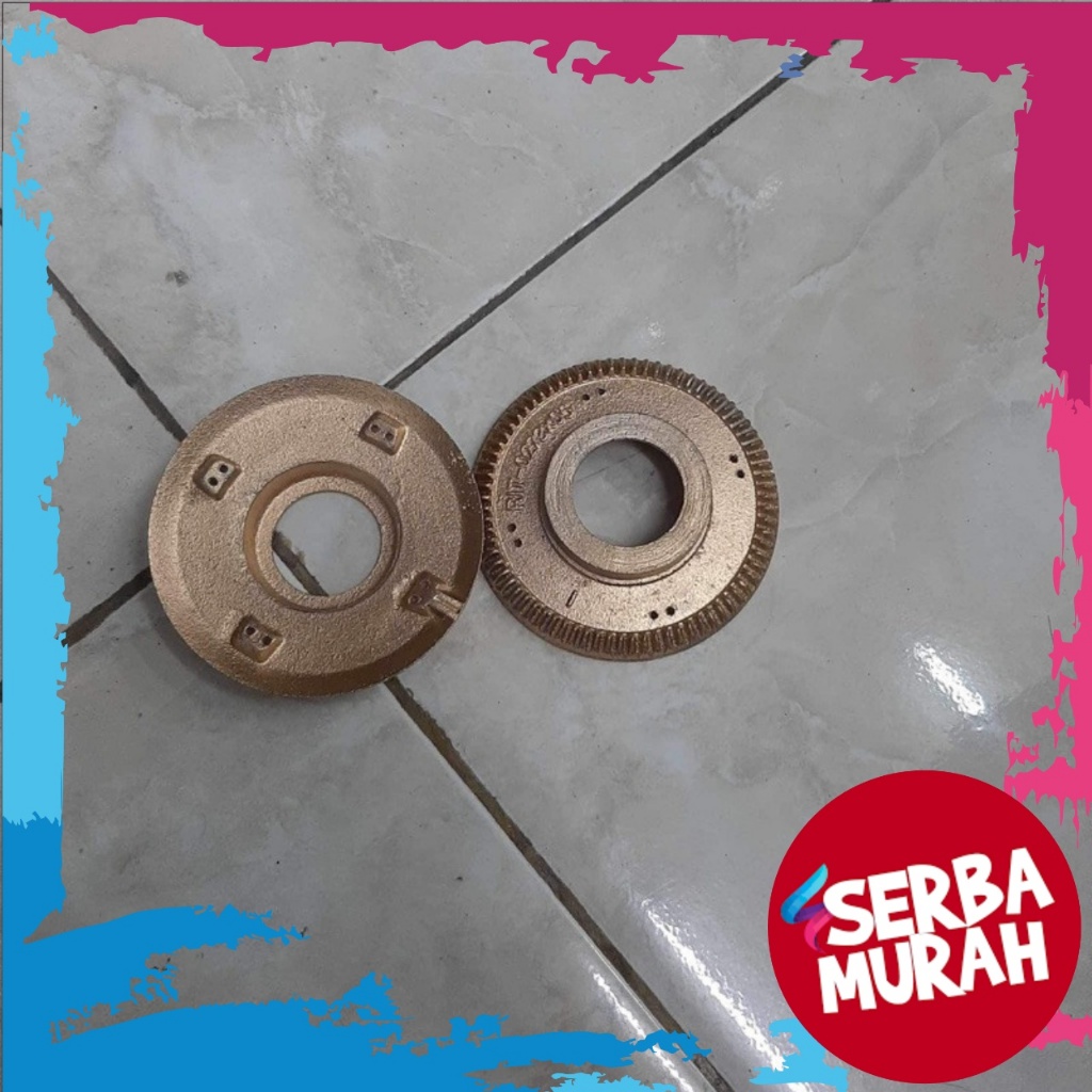 Paket Usaha Burner Rinnai Kanan Besar Alloy Kuningan Kompor 8cm 50 pcs diameter 8.5cm 511A 522A 522A
