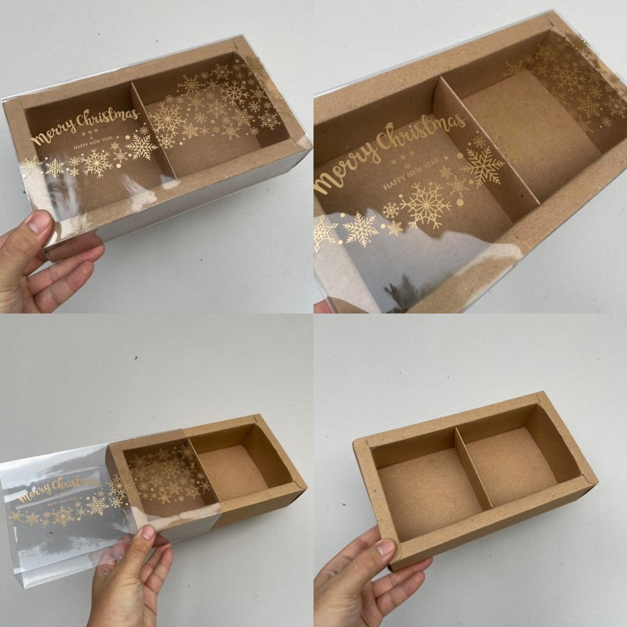 

(5pcs) Dus Mika Natal Box Hampers Parcel Box Brwonies Ukuran 22x11x6 cm