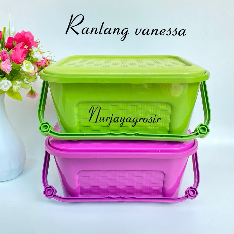 (LUSINAN) GROSIR RANTANG PLASTIK VANESSA + SAMIR + TUTUP.