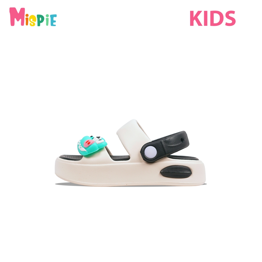 Mispai Sendal Karet Anak Crocodile 2 White Black
