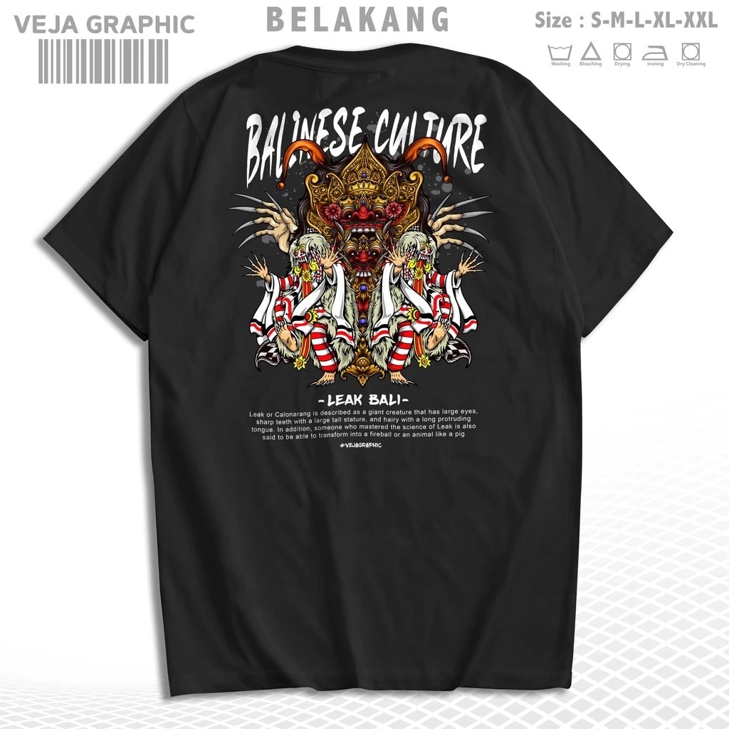 VEJAGRAPHIC T-Shirt Leak Balinese Culture / Kaos Leak Balinese Art Culture