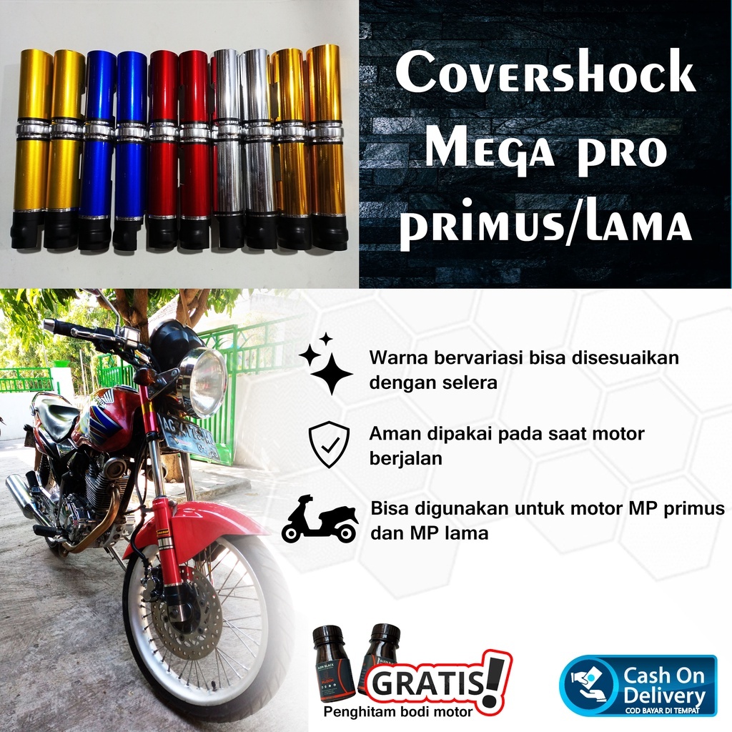 Cover shock depan megapro new, megapro mono ( megapro injeksi )
