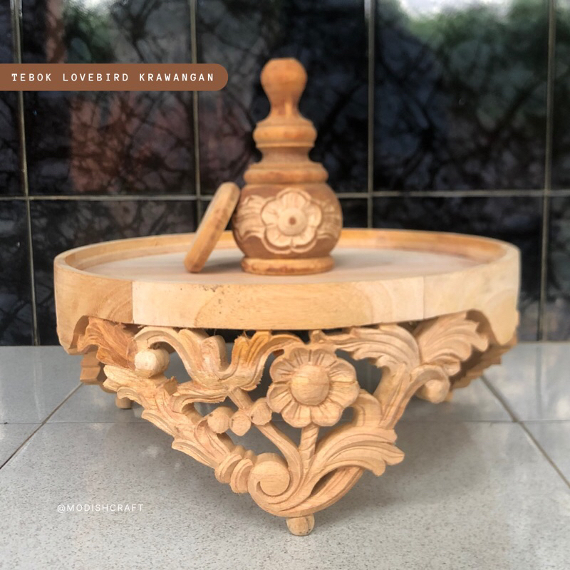 TEBOK LOVEBIRD UKIR KRAWANGAN