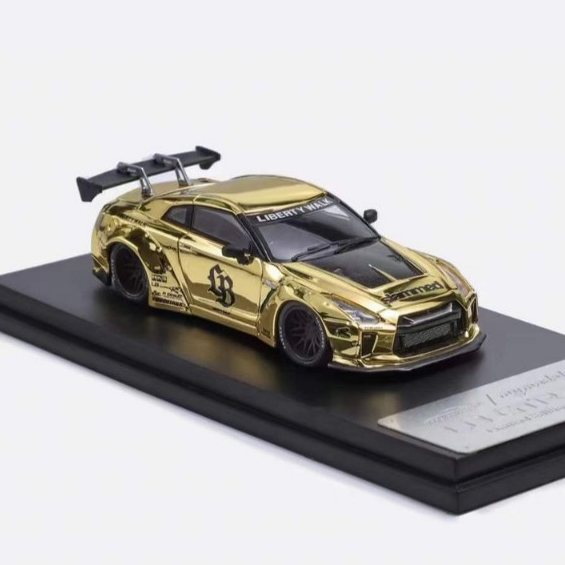 MymodelCollect Nissan Skyline GTR R35 Gold Chrome
